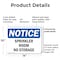 Signmission Sprinkler Room No Storage, 14 in W x Rectangle, Plastic OS-2PACK-NS-P-1014-L-18407 - alternate 8